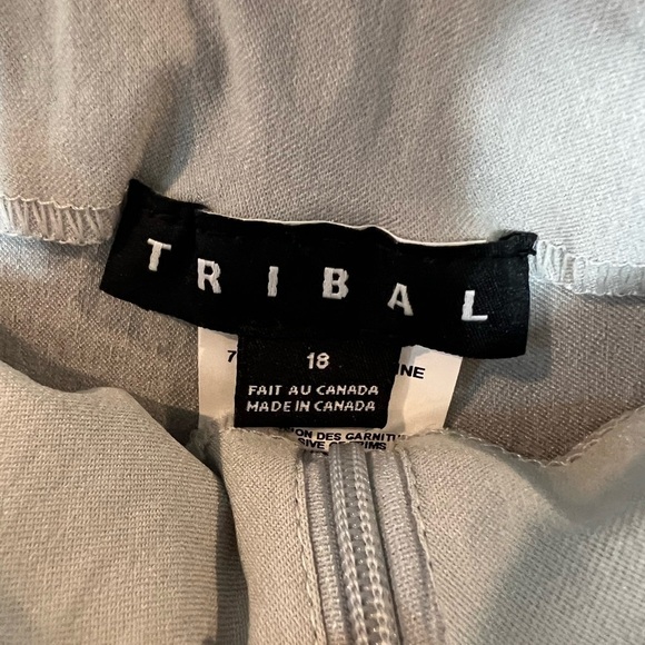 107. NWT Tribal Cement Gray Cropped Pant 18 - Picture 7 of 7